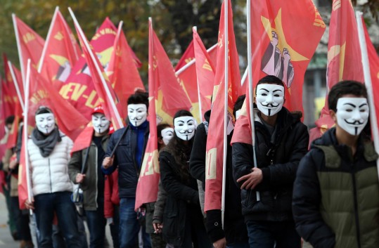 Medidas econômicas anunciadas para 2015 motivam protestos na Turquia (Foto: AFP)