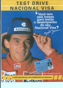 Publicidade de 1991 do Banco Nacional com Ayrton Senna