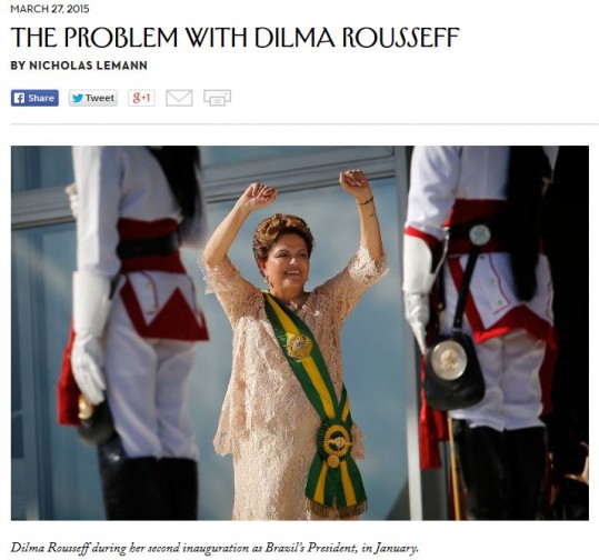 Dilma na 'The New Yorker': visita aos EUA para recuperar imagem