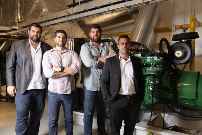 Os donos da CHP (a partir da esquerda), Guilherme Richter, Leonardo Mauro Jr , Bruno Richter e Fábio França