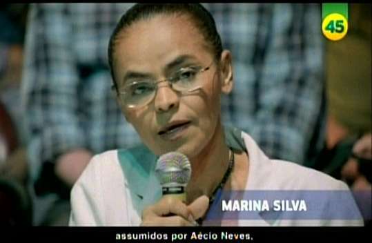 Apoio de Marina Silva a Aécio Neves foi destaque no Financial Times (Foto: reprodução)
