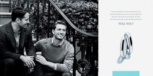 Casal gay em anúncio da Tiffany: primeiro em 178 anos da marca 