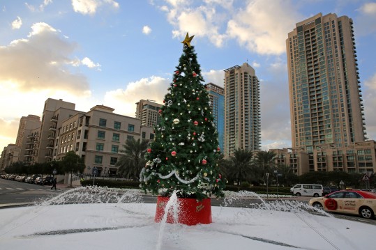 Árvore de Natal em Dubai AP)