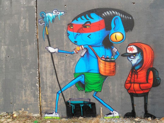 Obra do grafiteiro Cranio: arte urbana ganha espaço em galerias (Divulgação)